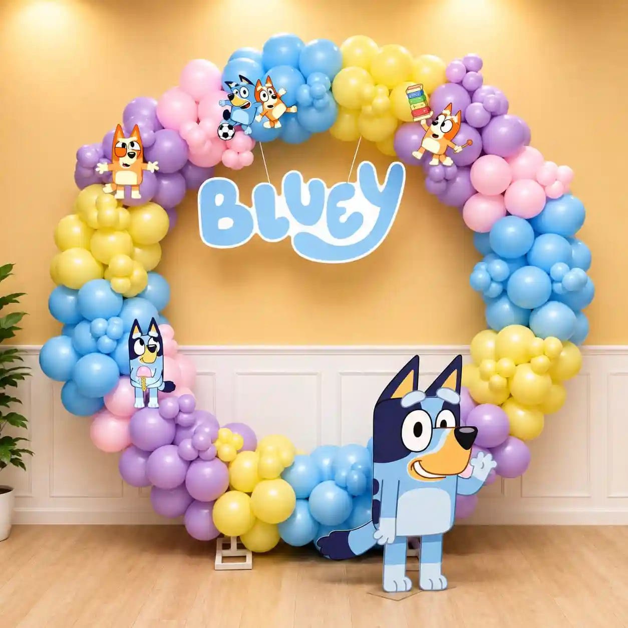 Bluey Birthday Ring Decor